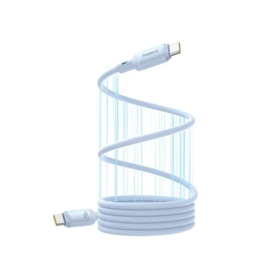 Baseus PicoGo Magnetic 1m Fast Charging USB-C to USB-C Cable 240W – Blue
